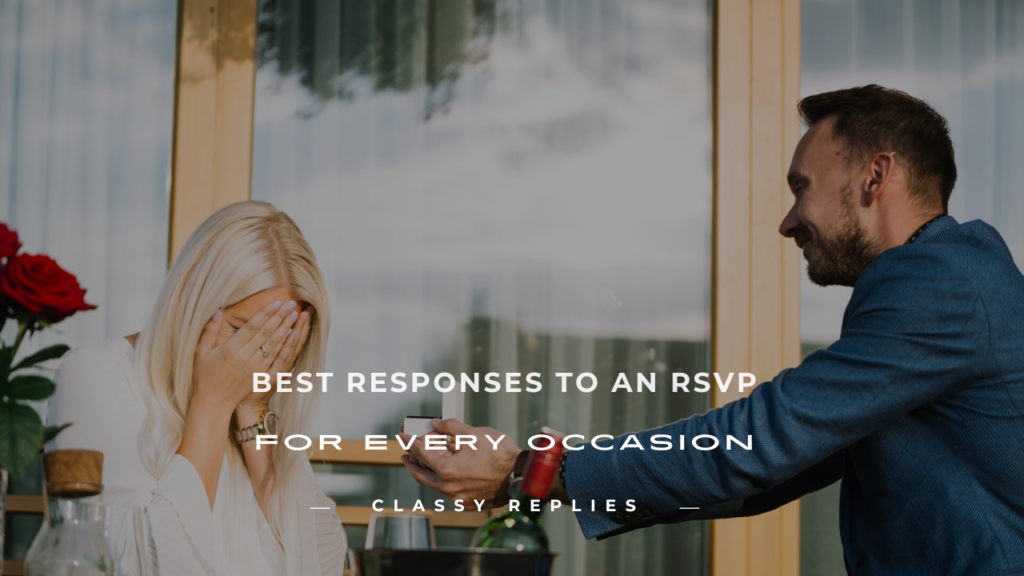 how do you respond to an rsvp